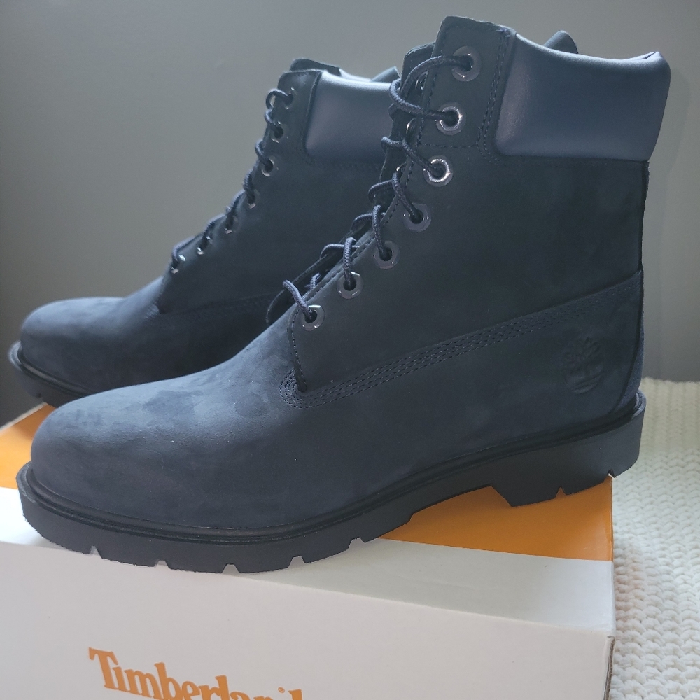 Mens Navy Blue Suede Timberland, 9.5